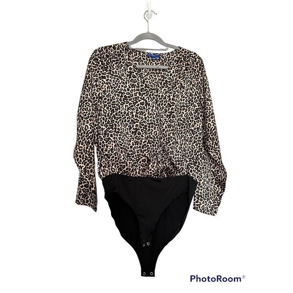 Apt 9 leopard print bodysuit‎ size L - Picture 1 of 6